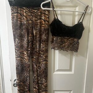 Leopard Print Lace Trim Set - inspired by iamgia